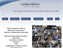 Tablet Screenshot of lucianoghironi.com